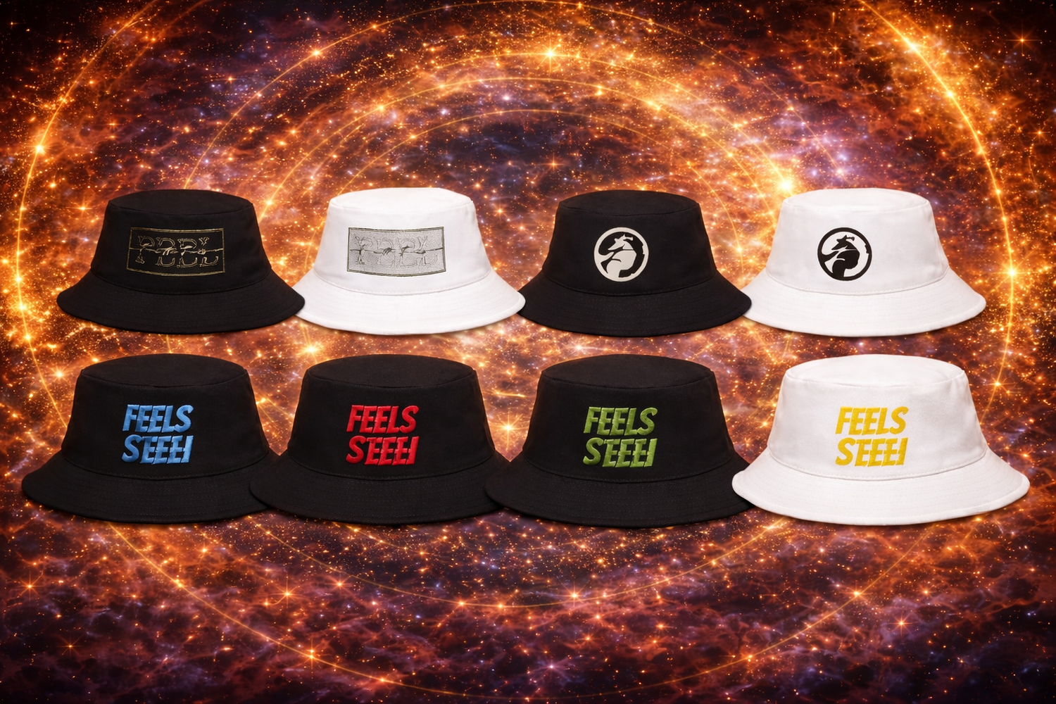 FEEL THE FEELS™ : BUCKET HATS.