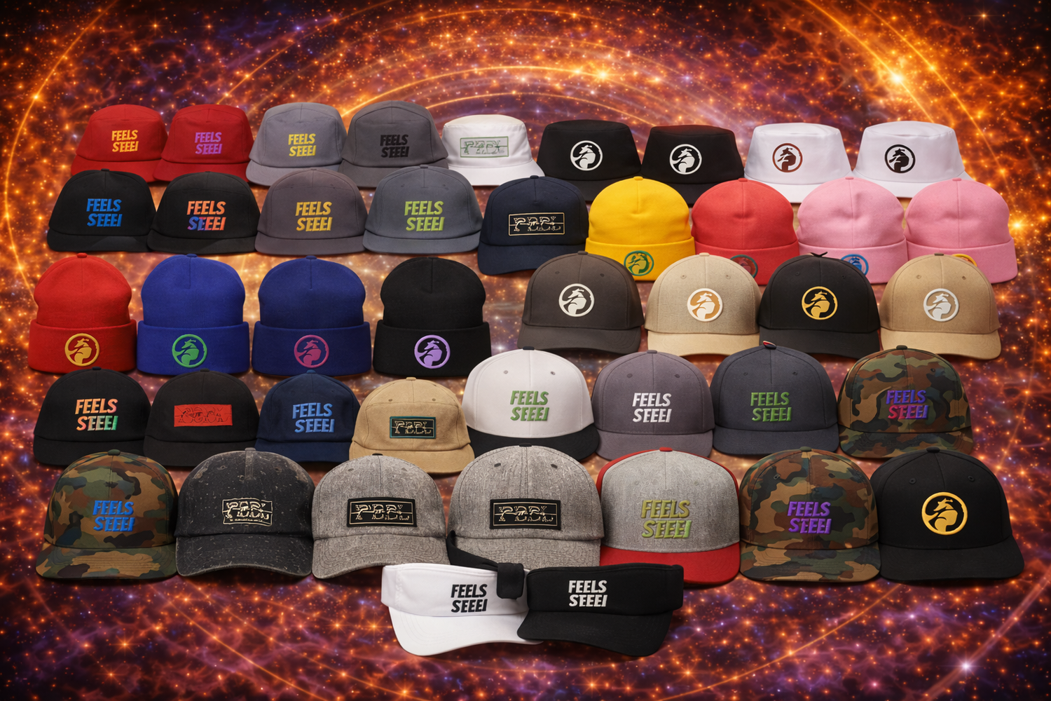 FEEL THE FEELS™ : FULL CROWN HAT COLLECTION.