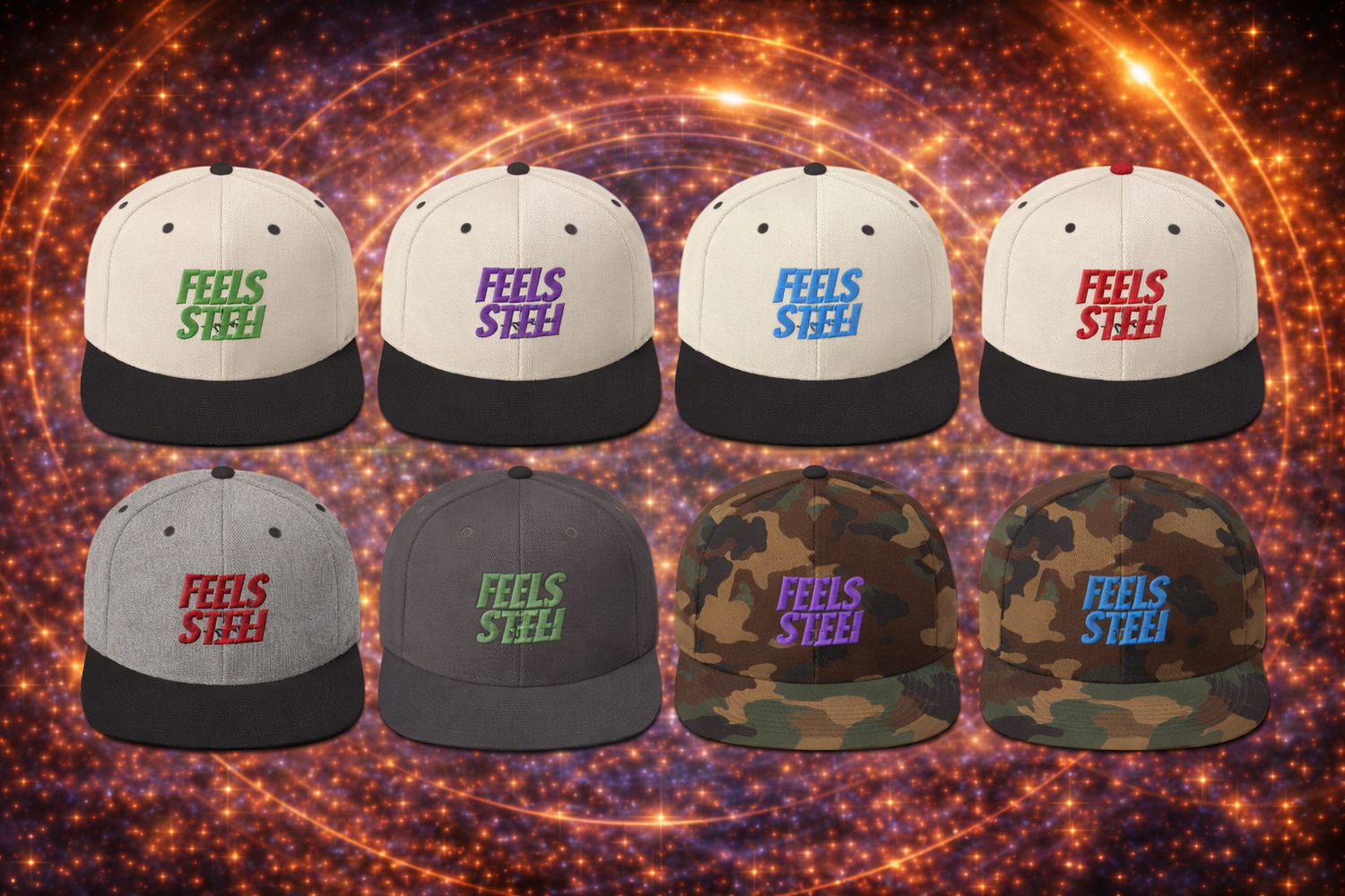 FEEL THE FEELS™ : SNAPBACK HATS.