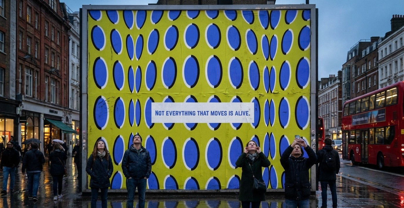 ART FEELS: Not everything that moves is alive - Indoor and Outdoor Silk Poster - JoJo the Creator.