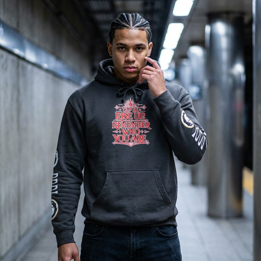 FEEL THE FEELS™: Rise Up - Premium Hoodie - Remember Who You Are.
