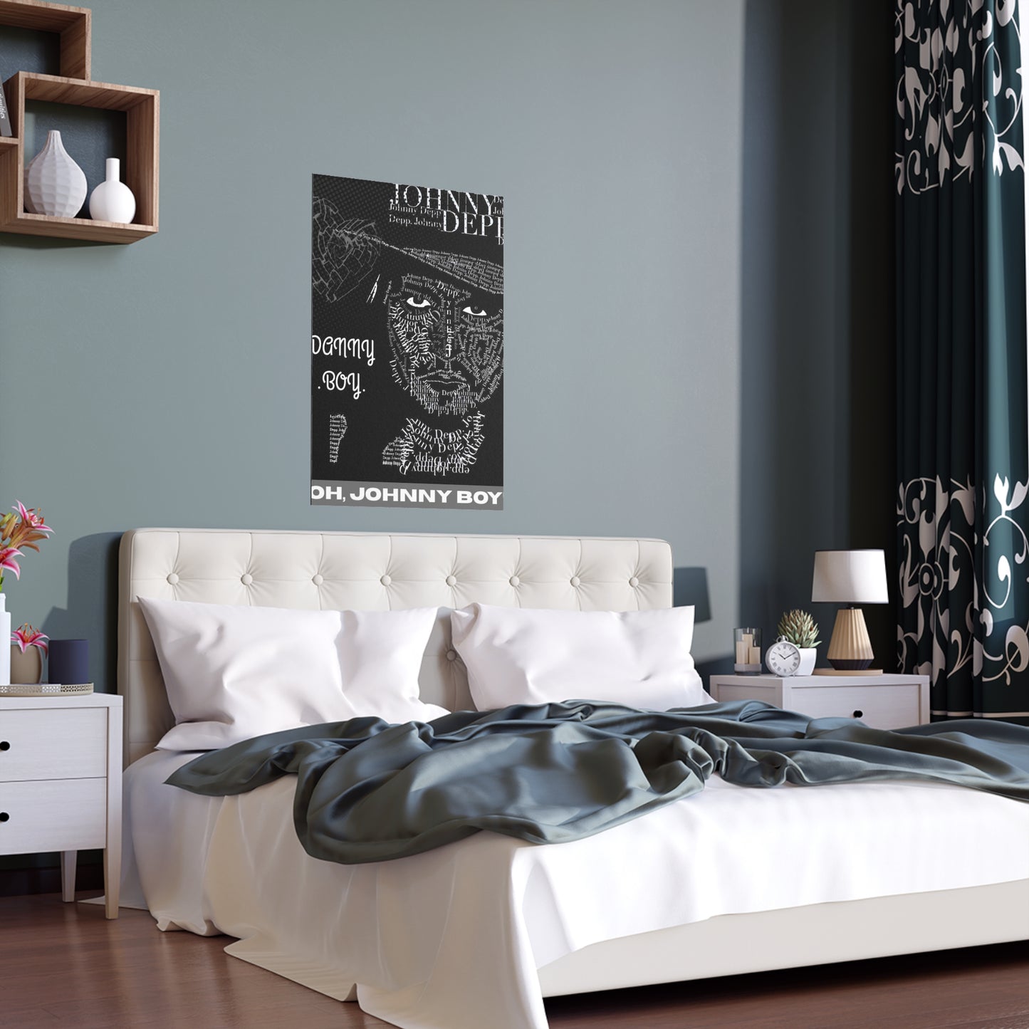 ART FEELS: Oh, Johnny Boy! Indoor and Outdoor Silk Poster - JoJo the Creator.
