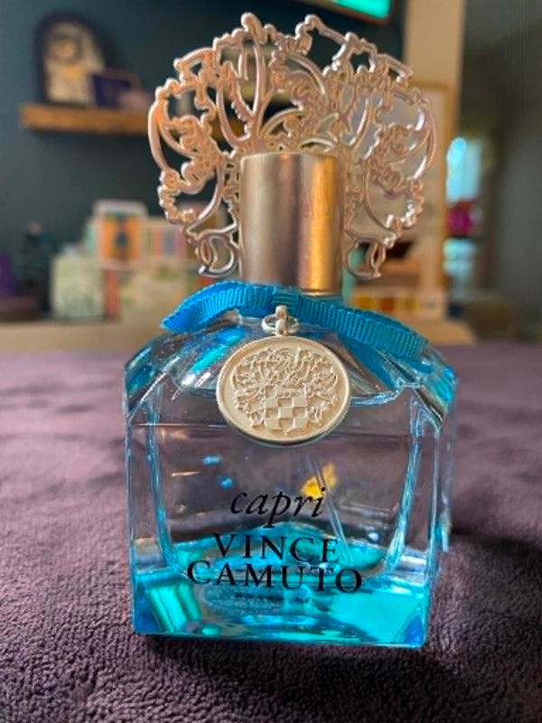 U.NIQUE DROPS™: Women's. Vince Camuto Capri Eau de Parfum. 90-95% Full. Elegant floral-fruity fragrance. Barely Used.