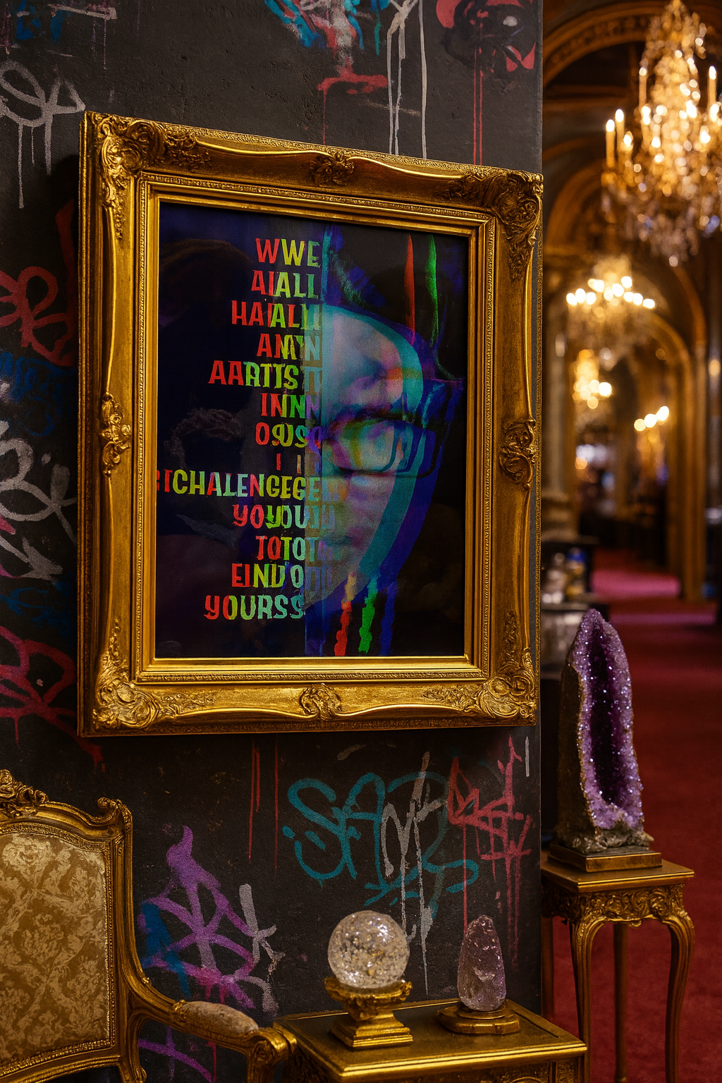 ART FEELS: Challenge Accepted - Indoor and Outdoor Silk Poster - JoJo the Creator.