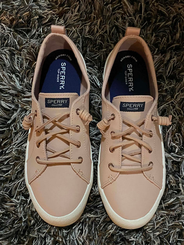 U.NIQUE DROPS™: Women's. Dusty Rose Pink. Memory Foam. Sperry Top-Sider. Casual Lace-Up Sneakers. Size 10.