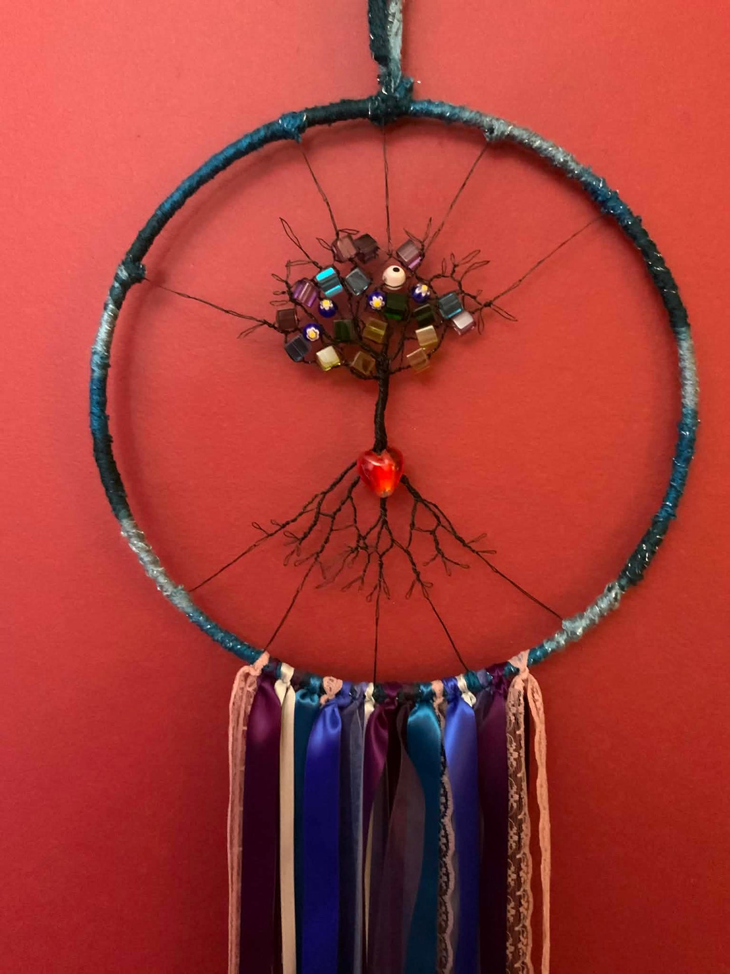 KELZ BELZ™: CELESTIAL HEART TREE WALL HANGING.
