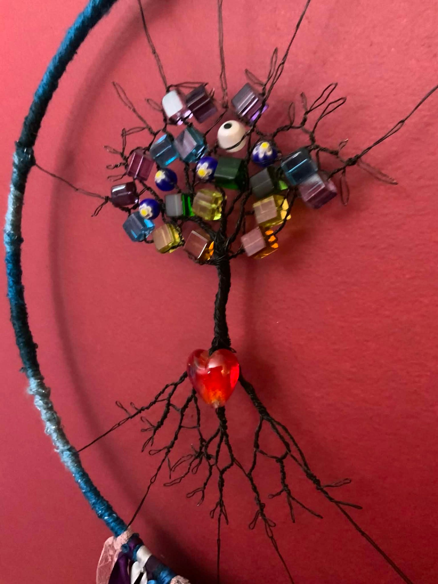 KELZ BELZ™: CELESTIAL HEART TREE WALL HANGING.