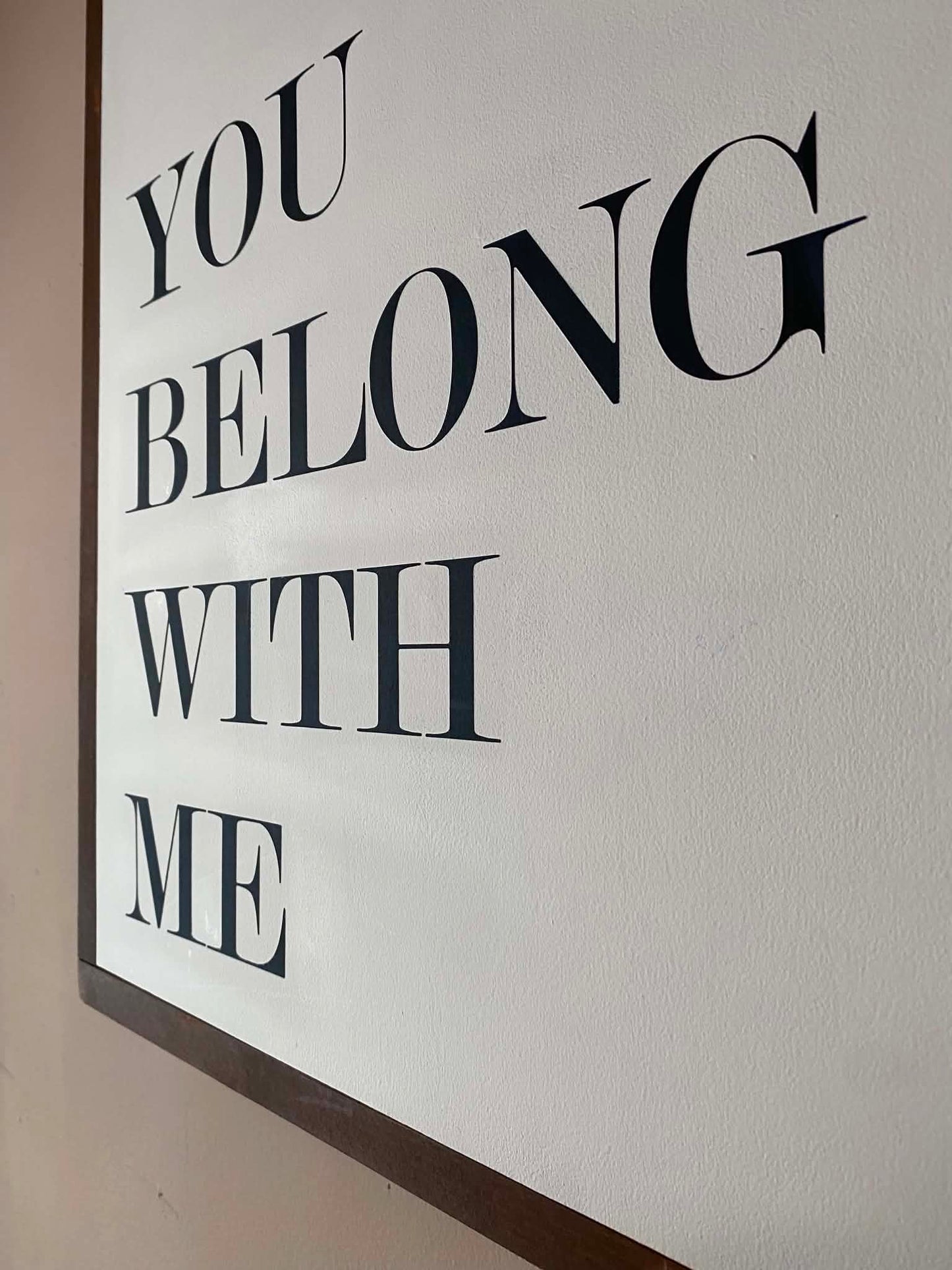 U.NIQUE DROPS™: Hunt & Gather “You Belong With Me / I Belong With You”. 2-Piece Wall Decor Set. 25" x 25". Local Pickup Only!